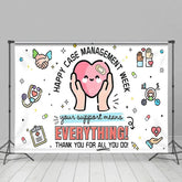 Aperturee - Aperturee Simple Heart Happy Case Management Week Backdrop